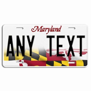 Placa de matrícula del estado de Maryland <span class=keywords><strong>personalizada</strong></span> texto novedad etiqueta automática al por mayor placas de bicicleta haz tu propio <span class=keywords><strong>nombre</strong></span> - Product Image 1