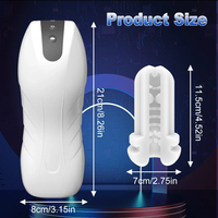 Automatischer Männlicher Masturbator Vagina Vibrator Blowjob-Maschine Leck-Masturbationsbecher für Männer Sexspielzeug Erotikbedarf
