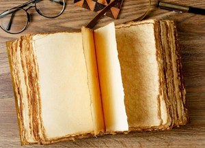 Handmade Leather Grimoire Journal with Vintage Key Deckle Edge Paper <b>Book</b> of Shadows, Antique Spell Notebook - Product Image 4