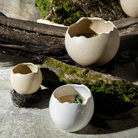 Oeuf créatif kaki bol à soupe collation apéritif bols pâques Dessert cuisine Restaurant décoratif nourriture Platos Para dîner ensemble