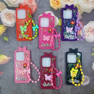 Cover per Cellulare BAILI con Glitter e Diamanti Dorati, Custodia con Fiocchi Cartoon e Braccialetto per <span class=keywords><strong>Samsung</strong></span> A16 - Product Image 3