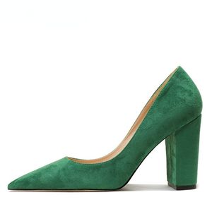 9CM <b>Pumps</b> Talons Haut Sexy Escarpins Slipper Office Wear Thick Fashion Women Job Shoe Heels - Product Image 5