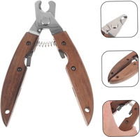 Ensemble de coupe-ongles en bois portable pour chiens et chats pour orteil et griffe soins des pattes garniture ongles produits pour animaux de compagnie