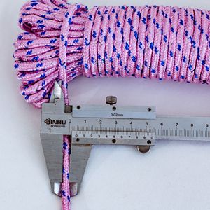Corde à linge multifonctionnelle épaissie 10M en polyester pour séchage extérieur, couleurs mélangées, couleur aléatoire - Product Image 1