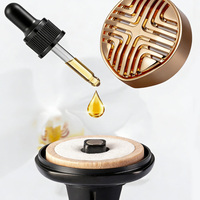 Diffuseur d'huiles essentielles rechargeable en alliage d'aluminium premium pour voiture, à clipser sur la grille d'aération