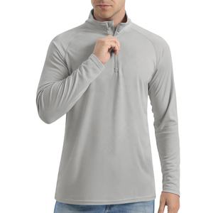 Chemise à manches longues UPF 50 pour homme Vêtements de protection solaire Vêtements de pêche Sports Randonnée Haut à fermeture éclair - Product Image 2