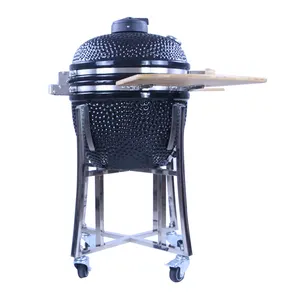 TOPQ da 21 pollici Kamado griglia in ceramica per barbecue vendita calda cucina all'aperto griglia a carbone OEM/ODM prodotto