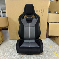 Sièges de voiture universels réglables en fibre de carbone, simulateur de course en cuir PVC de haute qualité pour station de jeu