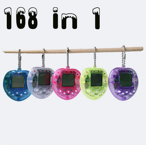 Jeu vidéo rétro <span class=keywords><strong>Tamagotchi</strong></span> pour les animaux, machine de jeu vidéo en forme de cœur, couleur pêche, 168 animaux, 1 pièce - Product Image 2