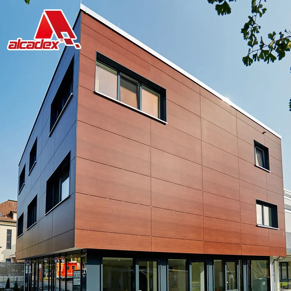 Panneau composite en aluminium résistant aux intempéries Panneaux en plastique marbrés en bois 4mm 5mm et 6mm revêtement PVDF panneaux composites acm