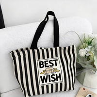 Sac fourre-tout en toile rétro personnalisé avec imprimé papillon, réutilisable, pour l'école, le sport, les activités quotidiennes des étudiants et les activités de plein air