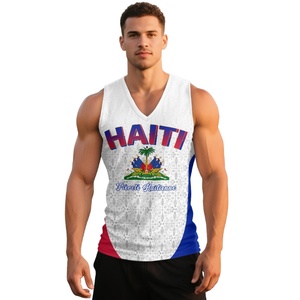 Maglia da Calcio Senza Maniche Traspirante per Tifosi della Federazione di Calcio di Haiti 2026WC - Let's Go Haiti - Product Image 3
