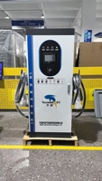 Nouvelle station de recharge rapide pour véhicules électriques industriels et commerciaux, 120-160 kW, écran LCD, CCS2, sortie AC 380 V/200-220 V, entrée AC