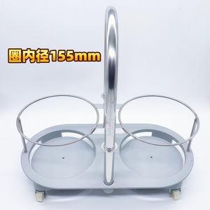 Dispositivo de Succión por Presión Negativa, Soporte para Botellas de Drenaje Doble, Base de Acero Inoxidable 304, Diámetro Interior de 155 mm, Uso Hospitalario - Product Image 1