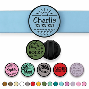 Porte-étiquette d'identification pour animaux de compagnie léger et personnalisable avec logo, en silicone souple - Product Image 2