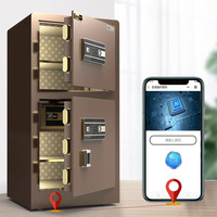 Haushalt große starke Qualität Doppeltüren Elektro schloss Geldsp eicher Sicherheit Stahl Finger abdruck Safe