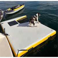 Rampe flottante gonflable pour chien, flotteur de piscine pour animaux de compagnie, plateforme d'accès antidérapante en PVC et mousse EVA pour bateau, quai, yacht, piscine