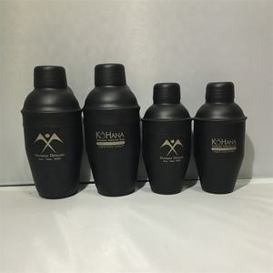 Primes 8oz/250ml Mini Barre En Acier Inoxydable Noir Mat Peinture Cocktail <span class=keywords><strong>Martini</strong></span> Rhum <span class=keywords><strong>Vodka</strong></span> Mélangeur Mélangeur Avec le Logo Adapté Aux Besoins Du Client - Product Image 2