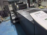 Presse d'impression offset Heidelberg 2003 Sm 52/74-4H+L 2005 d'occasion disponible à la vente immédiate avec système d'humidification à l'alcool 520+360