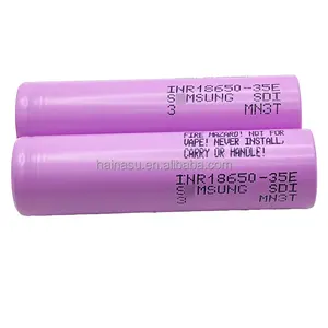 High Rate 10a Inr18650-35e 3.7v 3500mah Rechargeable Lithium Ion Battery For Samsung