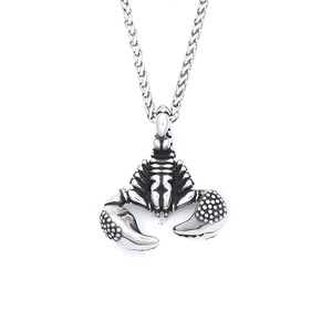 Yunnique – collier avec pendentif Scorpion en acier inoxydable pour hommes, bijoux de style Hip Hop Rock, pendentif avec chaîne couleur argent - Product Image 5