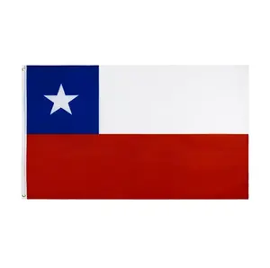 Nx Countries Flags 100% Polyester Fabric Flag Countries All Over the World National Chile Flag For National Day or Demonstration