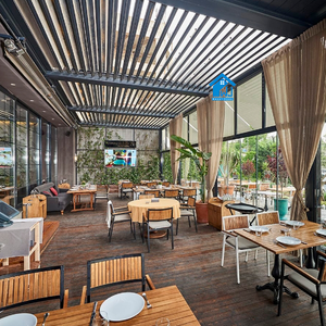 Sweet Home Garden Gazebo Pérgola Patio <span class=keywords><strong>Villa</strong></span> Piscina Dosel Invernadero Pabellón Cocheras Cubiertas Aluminio Recubierto de polvo - Product Image 2