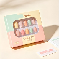 Boîte d'emballage personnalisée de luxe imperméable avec fenêtre transparente et doublure en éponge pour faux ongles, cosmétiques et cadeaux