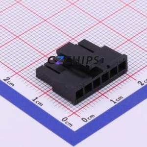 P3025-1x6P Housing (Wire-to-Board / Wire-to-Wire) P=3mm Connector ( Jack Structure: 1x6P )( Pitch: 3mm )( Number of Rows: 1 ) - Product Image 1