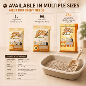 Litière pour chat à faible teneur en poussière, bentonite, forte agglomération, sable sanitaire, prix usine - Product Image 6