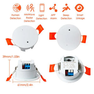 Détecteur de présence humaine Tuya WiFi/ZigBee Smart Life 24G à ondes millimétriques, contrôlé par application, pour maisons et hôtels - Product Image 5