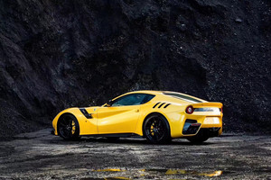 Pour Ferrari <span class=keywords><strong>F12</strong></span> Kit carrosserie style TDF pare-chocs en Fiber de carbone jupe latérale garde-boue Spoiler capot mise à niveau pour Ferrari 812 nouvel état - Product Image 6