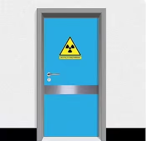Puerta de plomo de una sola hoja con ventana de observación integrada para radiografía clínica en el lugar de trabajo - Product Image 6