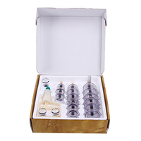 Kit de 18 ventouses médicales pour thérapie par aspiration anti-cellulite et massage