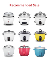 Alat Listrik OEM dengan Jendela Terlihat Portabel Penanak Nasi Manual Perusahaan Mini 2L Penanak Nasi Gula Rendah Aluminium Pot Bagian Dalam