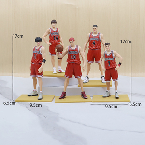 Figurines de collection SLAM DUNK en résine, 5 pièces/ensemble, modèle de personnage de basket-balliste d'anime japonais, jouet de décoration - Product Image 5