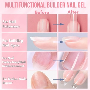 Geles Constructor <span class=keywords><strong>de</strong></span> <span class=keywords><strong>Uñas</strong></span> 5 en 1 con Logotipo OEM, Muestras Gratis, Set <span class=keywords><strong>de</strong></span> Botellas <span class=keywords><strong>de</strong></span> 15ml, Sin HEMA, Gel UV LED para Fortalecer la Estructura <span class=keywords><strong>de</strong></span> las <span class=keywords><strong>Uñas</strong></span> - Product Image 4