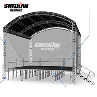 Diseño e instalación gratuitos Prueba de aleación de aluminio Gimnasio Escenario al aire libre Arco Techo Cúpula Truss Diseño de techo