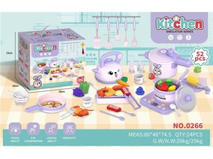 ชุดของเล่นทำอาหารจริงขนาดเล็กสำหรับเด็กผู้หญิงชุดของเล่นในบ้านเกมครัวพลาสติกแบบ DIY - Product Image 6