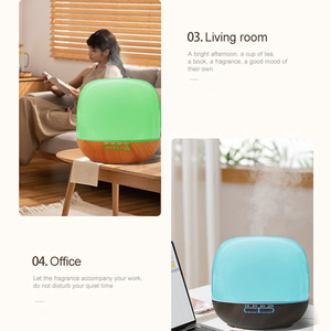 2025 xu hướng mới nhà hương thơm siêu âm Máy tạo độ ẩm không khí dẫn ánh sáng ban đêm bàn điện nhựa khuếch tán mới đến bán - Product Image 4