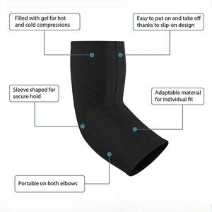 ปลอกเจลเย็นเข่าและข้อศอกแบบนำกลับมาใช้ใหม่ได้แผ่นเจลเย็นบรรเทาอาการปวดแบบยืดหยุ่นสำหรับ28x15cm บาดเจ็บหมอนรองกระดูก - Product Image 3