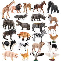 AiJH Vente en gros de figurines d'animaux sauvages en PVC solide personnalisées, figurines d'animaux de la ferme à faire soi-même, modèles d'animaux réalistes de toutes sortes