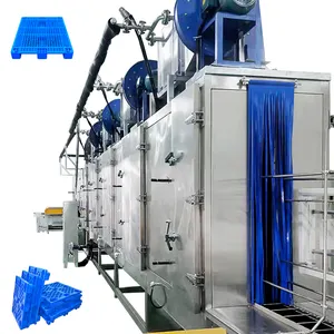 Lavadora industrial de cajas cesta de rotación de plástico lavadora de bandejas de paletas