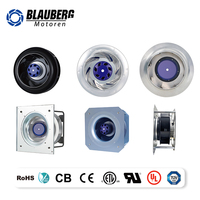 Ventilateur centrifuge à rétroaction arrière Blauberg certifié CE, étanche IP55, industriel, sans balais, 190 mm, pour conduits d'air, EC DC