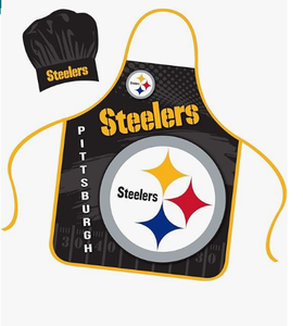 32 equipos de alta calidad personalizado Oakland Raiders delantal Chef Hat Set tamaño Universal Tie Back Grilling Tailgate BBQ Cooking Host - Product Image 6