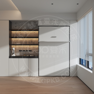 2024 LGP Promotion <span class=keywords><strong>de</strong></span> haute qualité lit mural pliant vertical simple fonctionnel avec étagère pour salon - Product Image 2