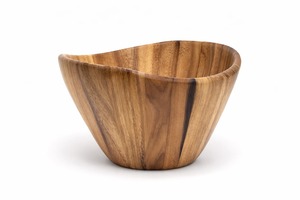 Tazón de Madera Ecológico para Servir, Decoración de Mesa para Hogar y Hotel, para Ensaladas, Frutas, Sopa/Arroz - Product Image 3