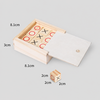 Jeu de Tic-Tac-Toe en Bois de Luxe Personnalisé avec Logo Gravé, Écologique et Durable pour Salons Professionnels et Cadeaux Promotionnels