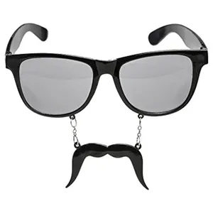 Kacamata pilihan Dressup pesta baru dengan Set kumis cocok untuk acara Karnaval dan tema sarjana