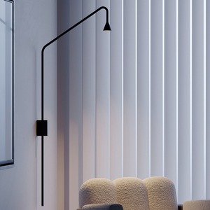 Design moderno semplice camera <span class=keywords><strong>da</strong></span> letto lampada <span class=keywords><strong>a</strong></span> LED <span class=keywords><strong>da</strong></span> <span class=keywords><strong>parete</strong></span> con <span class=keywords><strong>braccio</strong></span> lungo regolabile per la lettura del comodino nelle camere d'albergo - Product Image 5